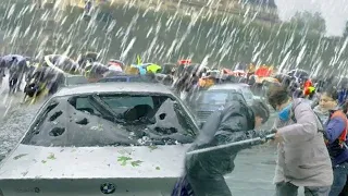 2 minutes ago! Sky attacking Italy - Hellish hailstorm hit Padova, Veneto