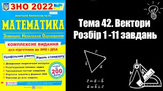 Тема 42. Вектори. Розбір 1-11 завдань (Капіносов)