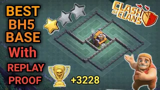 THE BEST BH5 TROPHY BASE 2021 Builder Hall 5 Base With Copy Link ( Clash Of Clans)