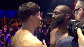 INTENSE Cedric Doumbe vs. Baysangur Chamsoudinov Face Off 🥶️