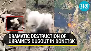 Russia Bombs Ukraine's Deployment Centre In Kherson; Decimates Dugout In Donetsk | Watch