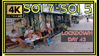 Jomtien Soi 5 and Soi 7 Lockdown August 2021 Pattaya Thailand 4K Ultra HD