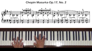 Chopin Mazurka Op. 17, No. 2 Piano Tutorial