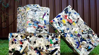 Turning Heaps of Plastic Trash into Construction Building Blocks | ByFusion ByBlocks