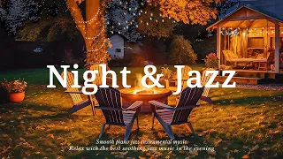 Calm Sleep Jazz Night Autumn - Ethereal Peaceful Piano Jazz Music - Soft Jazz & Cozy Autumn Nook