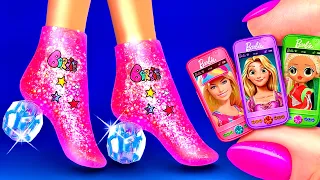 38 DIY Barbie MINIATURES ~ Barbie Shoes, Doll Makeup items, BIG COLLECTION Ideas for Dolls