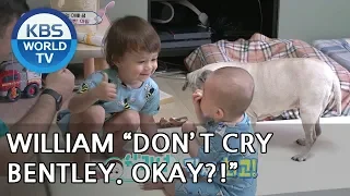 "Bentley, eat this!" William gives his snack to his brother♥ [The Return of Superman/2018.07.01]