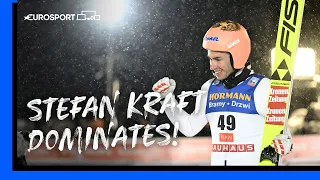 ⛷️ World Champion Stefan Kraft dominates in World Cup ski jumping opener | Highlights | Eurosport