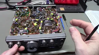 Yaesu FT-757GX II transceiver with low receive repair.