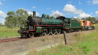 BB18¼ 1079 being turned around at Ebeneezer ready for Steam train Sunday in May 2024