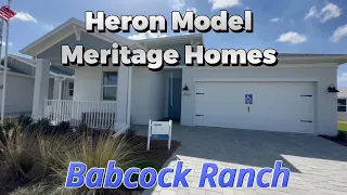 Babcock Ranch Punta Gorda Fl. New Construction Homes For Sale The Heron Model By Meritage Homes.