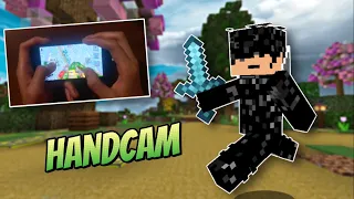 NEW Mobile Controls With Handcam (Minecraft Hive Skywars)
