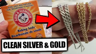 How To Clean Tarnished Silver & Gold with Baking Soda