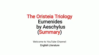 Eumenides by Aeschylus Summary in Hindi Urdu | Eumenides in English Literature