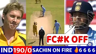 Angry Sachin Tendulkar FIGHT 🔥 with Brett Lee in IND vs AUS 2007 6th odi match Highlights |😱🔥