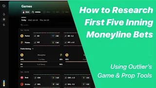 How to Research First Five Inning Bets