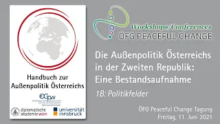 Die Außenpolitik Österreichs in der Zweiten Republik: Eine Bestandsaufnahme - Panel 1B