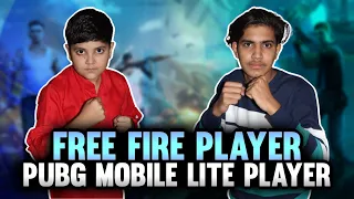 PUBG MOBILE LITE VS FREEFIRE PLAYER | MY BROTHER CHALLENGED ME IN PUBG MOBILE LITE