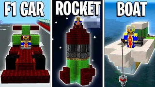 🦅 5 Simple Redstone Vehicle Builds in Minecraft Bedrock!