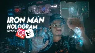 Iron man Jarvis Hologram Editing in Inshot and Capcut apps | Iron man HUD Effect | Mobile Editing |