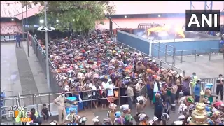 Breaking: "Sabarimala Devotees Flock to Sree Dharma Sastha Temple | Spiritual Gathering in Kerala" |