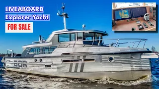 €1.395M Long Range LIVEABOARD Explorer Yacht For Sale! | M/Y 'Bor'