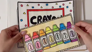 [💸paperdiy💸] Drawing with paper crayon 종이 크레용으로 그림 그리기