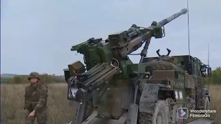 Ukraine Army Started Using 12 units of Caesar 155mm. Self-Propelled Howitzers donated by France