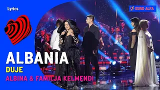 Albina & Familja Kelmendi - Duje | 🇦🇱 Albania in Eurovision 2023 LYRICS