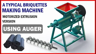 Briquettes Making Machine (3D MODEL) FULL ASSEMBLY