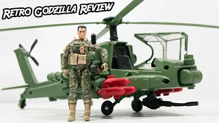 Godzilla 1998 Apache RETRO TOY REVIEW & Custom Marauder Gun Runners Pilot #Godzilla1998