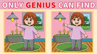 【Spot the difference】Difficult🚨 Only genius can find 3 differences | Japanese Puzzle