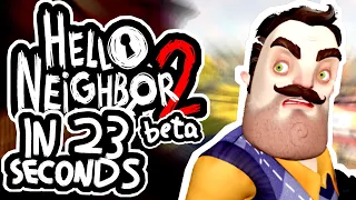 Hello Neighbor 2 Beta Speedrun World Record (23 Seconds)