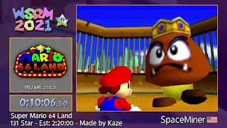 WSRM2021 - Super Mario 64 Land 131 Star by SpaceMiner