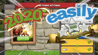 10 years of clash of clans challenge 2020. easily 3 stars in advance of tomorrow's event.