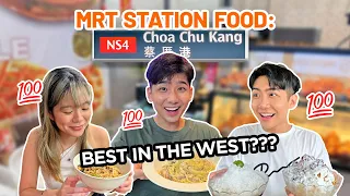 TRYING *CHOA CHU KANG* MRT STATION FOOD | BEST IN THE WEST??