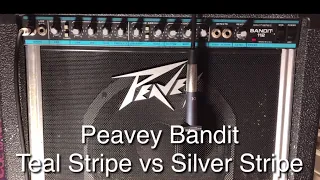 Peavey Bandit: Teal Stripe Vs Silver Stripe