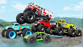 Monster Trucks Mud Battle #24 - Beamng drive