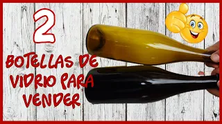 2 IDEAS CON BOTELLAS DE VIDRIO - Manualidades para el día de la madre - Crafts with glass bottles