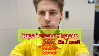 Яндекс сборщик заказов сколько я заработал за 7 дней