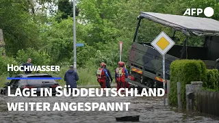 Damm in Bayern gebrochen - Hochwasserlage im Süden weiter angespannt | AFP