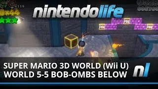 Super Mario 3D World (Wii U) World 5-5 Bob-ombs Below