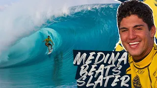 Look Back At Gabriel Medina's 2014 Tahiti Victory Versus Kelly Slater