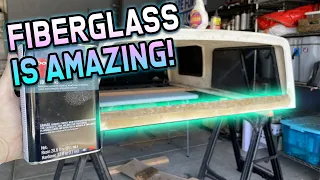 Make a Fiberglass Part From Scratch - How To (BEGINNER) // Camper Shell Build Ep. 2