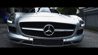 Mercedes SLS AMG with Akrapovic Exhaust