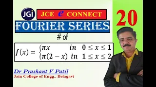 Fourier Series of even function in arbitrary interval (0, 2) || 18mat31 || Dr Prashant Patil