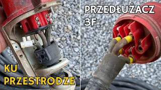 Przedłużacz 3-fazowy bez podłączonego przewodu N... #KuPrzestrodze