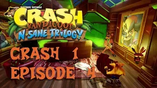 Прохождение Crash Bandicoot 1 (N.Sane Trilogy). Часть 4. БОСС: Пинстрайп Потору