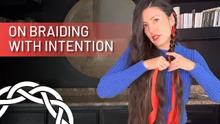 How to braid ribbons into your hair