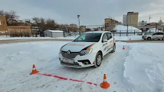 Как заехать в гараж с поворотом на 90градусов!Экзаменационное упражнение ГИБДД 2023г.